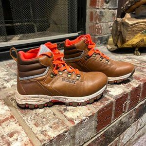 Reebok RBX Tan Brown Bright Orange Women's Hiking Boots Size 7